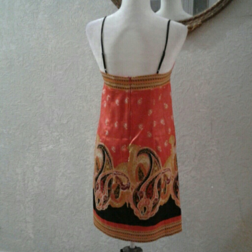 ICE women's Summer Satin Paisley Orange dress 6.  Bundle only 🌟 - Picture 2 of 7